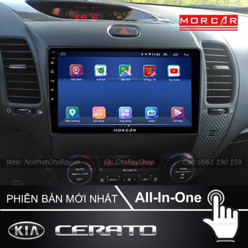 Man Hinh Android Va Camera 360 Cho xe Cerato 2013 2017 3