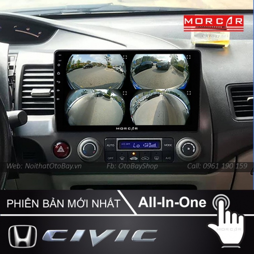 Man Hinh Android Va Camera 360 Cho xe Civic 2006 2011