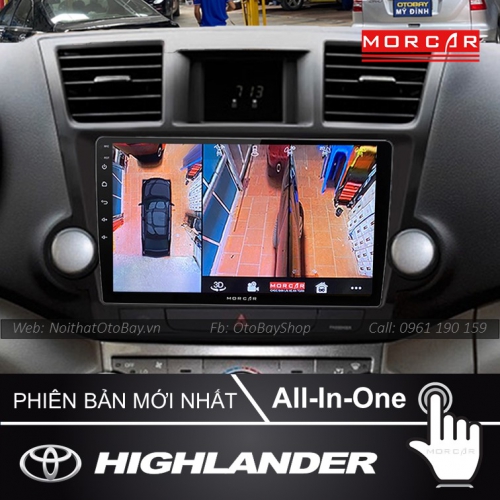 Hệ Thống Màn Hình Android & Camera 360 Cho Highlander 2009-2014 20 Man Hinh Android Va Camera 360 Cho xe Highlander 2009 2014 3