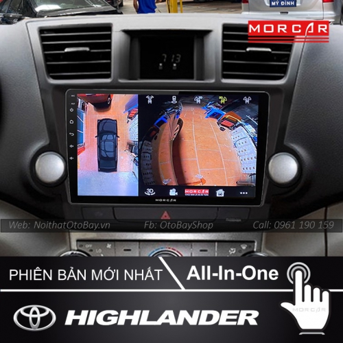 Hệ Thống Màn Hình Android & Camera 360 Cho Highlander 2009-2014 23 Man Hinh Android Va Camera 360 Cho xe Highlander 2009 2014 6
