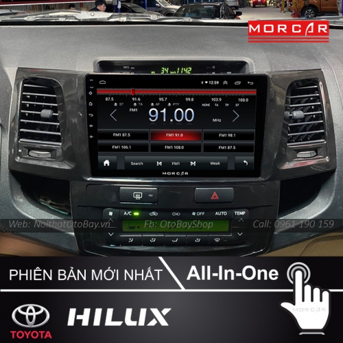 Man Hinh Android Va Camera 360 Cho xe Hilux 2007 2015 4