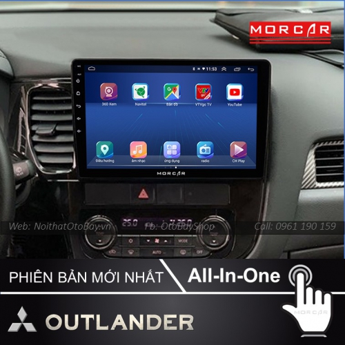 Hệ Thống Màn Hình Android & Camera 360 Cho Xe Outlander 2013-2018 23 Man Hinh Android Va Camera 360 Cho xe Outlander 2013 2018 3