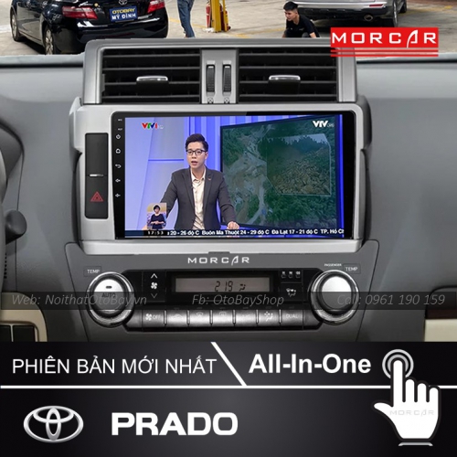 Man Hinh Android Va Camera 360 Cho xe Prado 2014 2017 2