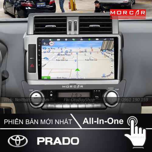 Man Hinh Android Va Camera 360 Cho xe Prado 2014 2017 3