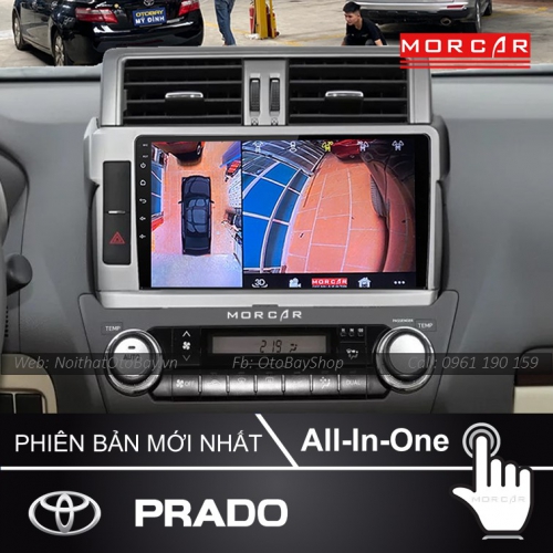 Man Hinh Android Va Camera 360 Cho xe Prado 2014 2017 5