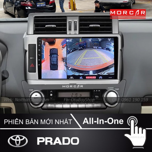 Man Hinh Android Va Camera 360 Cho xe Prado 2014 2017 6