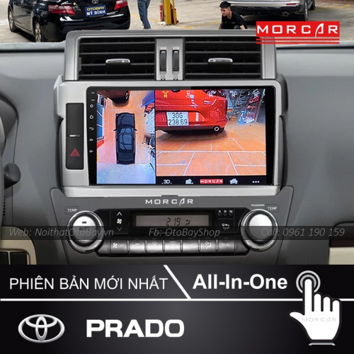 Man Hinh Android Va Camera 360 Cho xe Prado 2014 2017 7