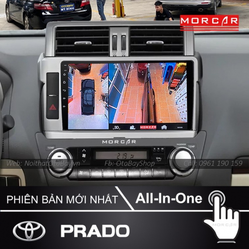 Man Hinh Android Va Camera 360 Cho xe Prado 2014 2017 8
