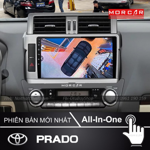 Man Hinh Android Va Camera 360 Cho xe Prado 2014 2017 9