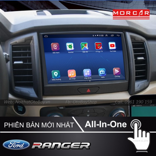 Man Hinh Android Va Camera 360 Cho xe Ranger 2020 2021 3