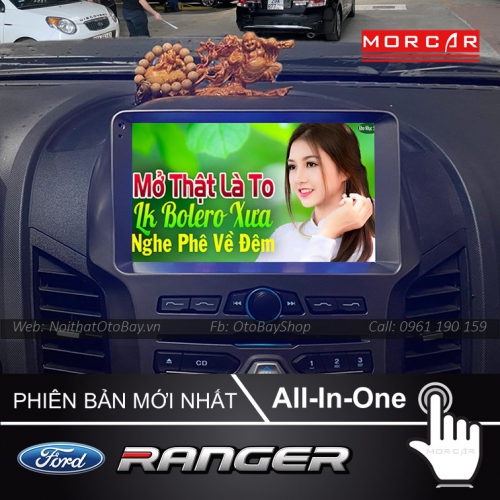 Man Hinh Android Va Camera 360 Cho xe Ranger XLS 2011 2016 4