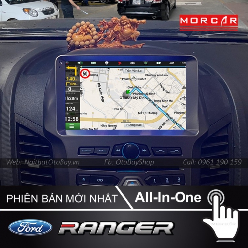 Man Hinh Android Va Camera 360 Cho xe Ranger XLS 2011 2016 6
