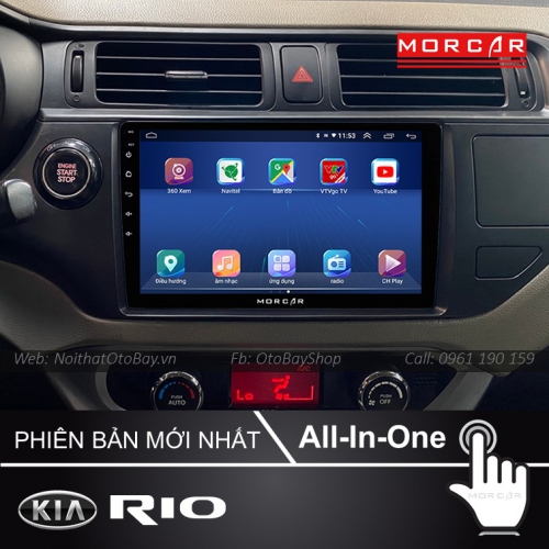 Man Hinh Android Va Camera 360 Cho xe Rio 2011 2014 3