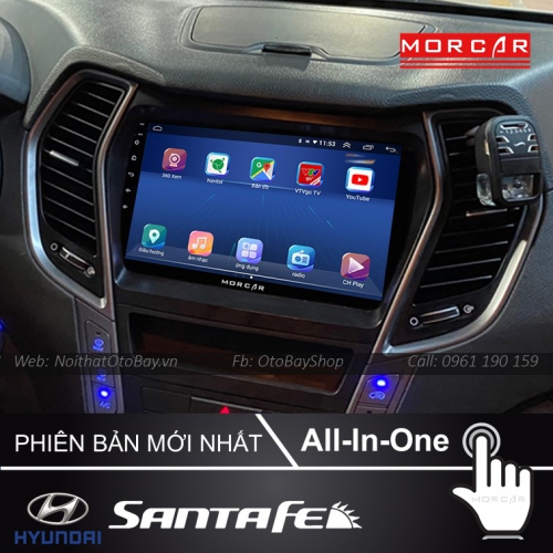 Hệ Thống Màn Hình Android & Camera 360 Cho xe Santafe 2013-2017 23 Man Hinh Android Va Camera 360 Cho xe Santafe 2013 2017 3