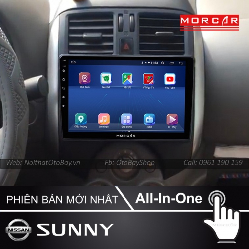 Man Hinh Android Va Camera 360 Cho xe Sunny 2011 2017 3