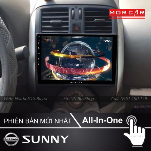Man Hinh Android Va Camera 360 Cho xe Sunny 2011 2017 5