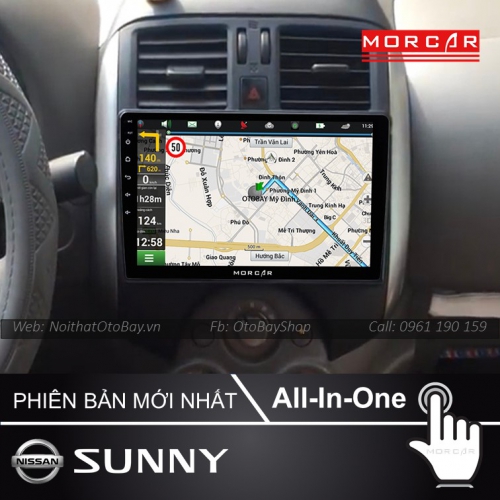 Man Hinh Android Va Camera 360 Cho xe Sunny 2011 2017 6