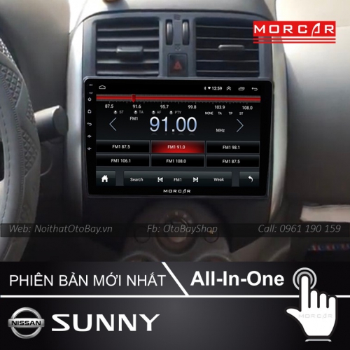 Man Hinh Android Va Camera 360 Cho xe Sunny 2011 2017 7