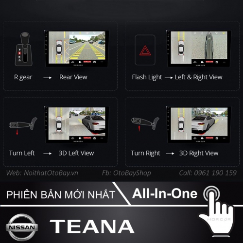Hệ Thống Màn Hình Android & Camera 360 cho xe Teana 2013-2016 22 Man Hinh Android Va Camera 360 Cho xe Teana 2013 2016 2
