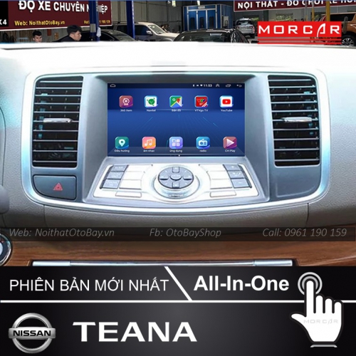 Man Hinh Android Va Camera 360 Cho xe Teana TB 2008 2012 3