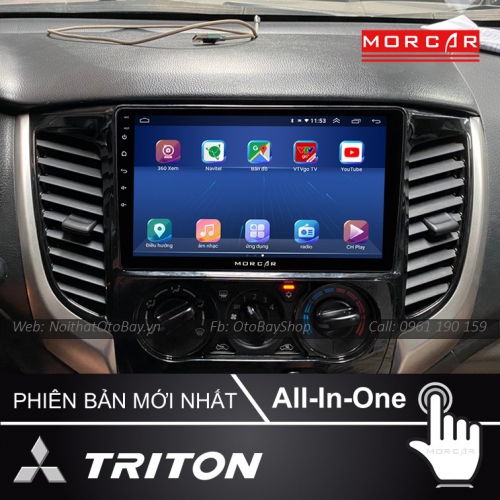 Man Hinh Android Va Camera 360 Cho xe Triton 2015 2019 3