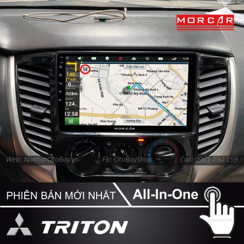 Man Hinh Android Va Camera 360 Cho xe Triton 2015 2019 6