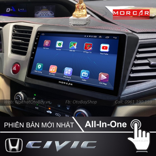 Hệ Thống Màn Hình Android & Camera 360 Civic 2012-2015 23 Man Hinh Android Va Camera 360 Civic 2012 2015 3