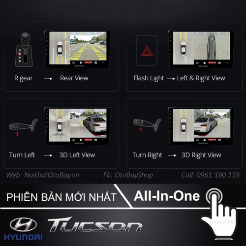 Hệ Thống Màn Hình Android & Camera 360 Tucson 2019-2021 22 Man Hinh Android Va Camera 360 Tucson 2019 2021 2