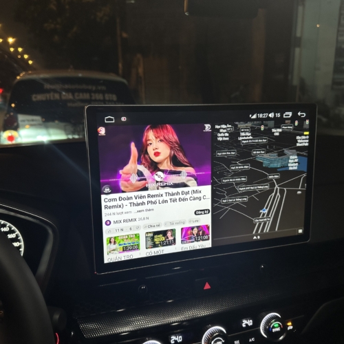 Hệ Thống Màn Hình Android 13 inches và Camera 360 Honda CRV 2023-2025 21 Xem youtube trên màn hình Android 13