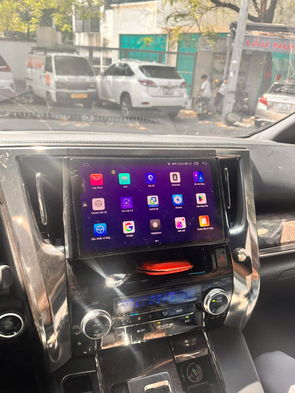 Hệ Thống Màn Hình Android & Camera 360 Cho Alphard 2015-2023 41 Màn hình Android 2K nét nhất cho Toyota Alphard