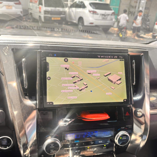 Hệ Thống Màn Hình Android & Camera 360 Cho Alphard 2015-2023 30 Bản đồ dẫn đường cảnh báo tốc độ, cảnh báo camera phạt nguội Toyota Alphard