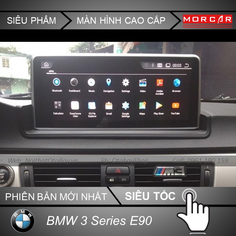 Man hinh Android BMW 2011 2014 - Như máy tính bảng