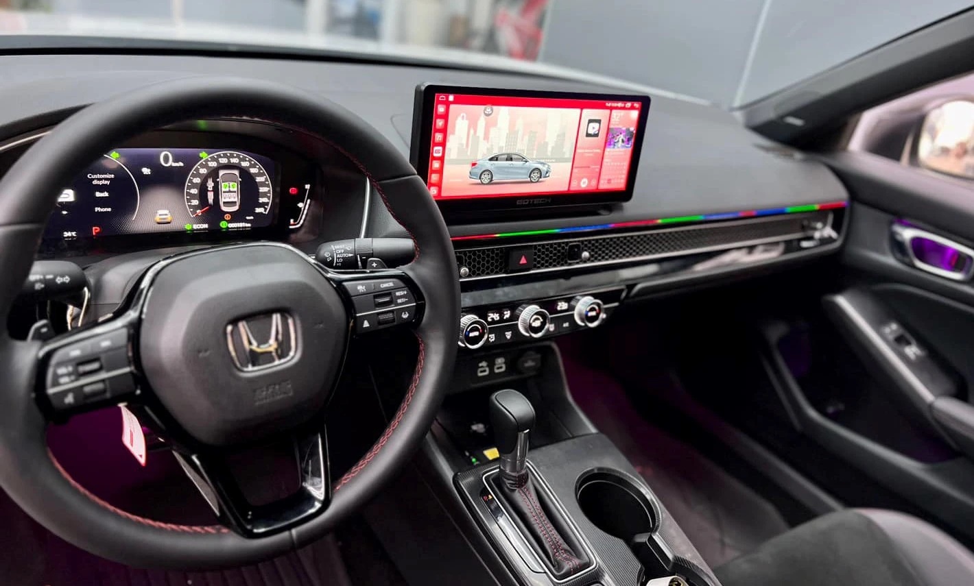 Camera 360 và màn hình Android Honda Civic 2022-2023