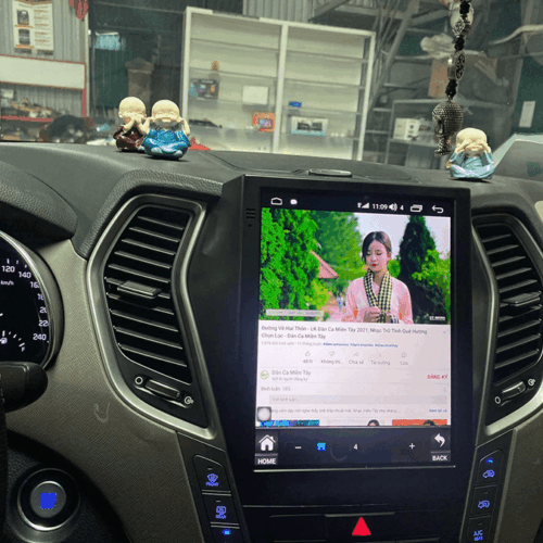 Màn hình Android Santafe 2016 nét nhất