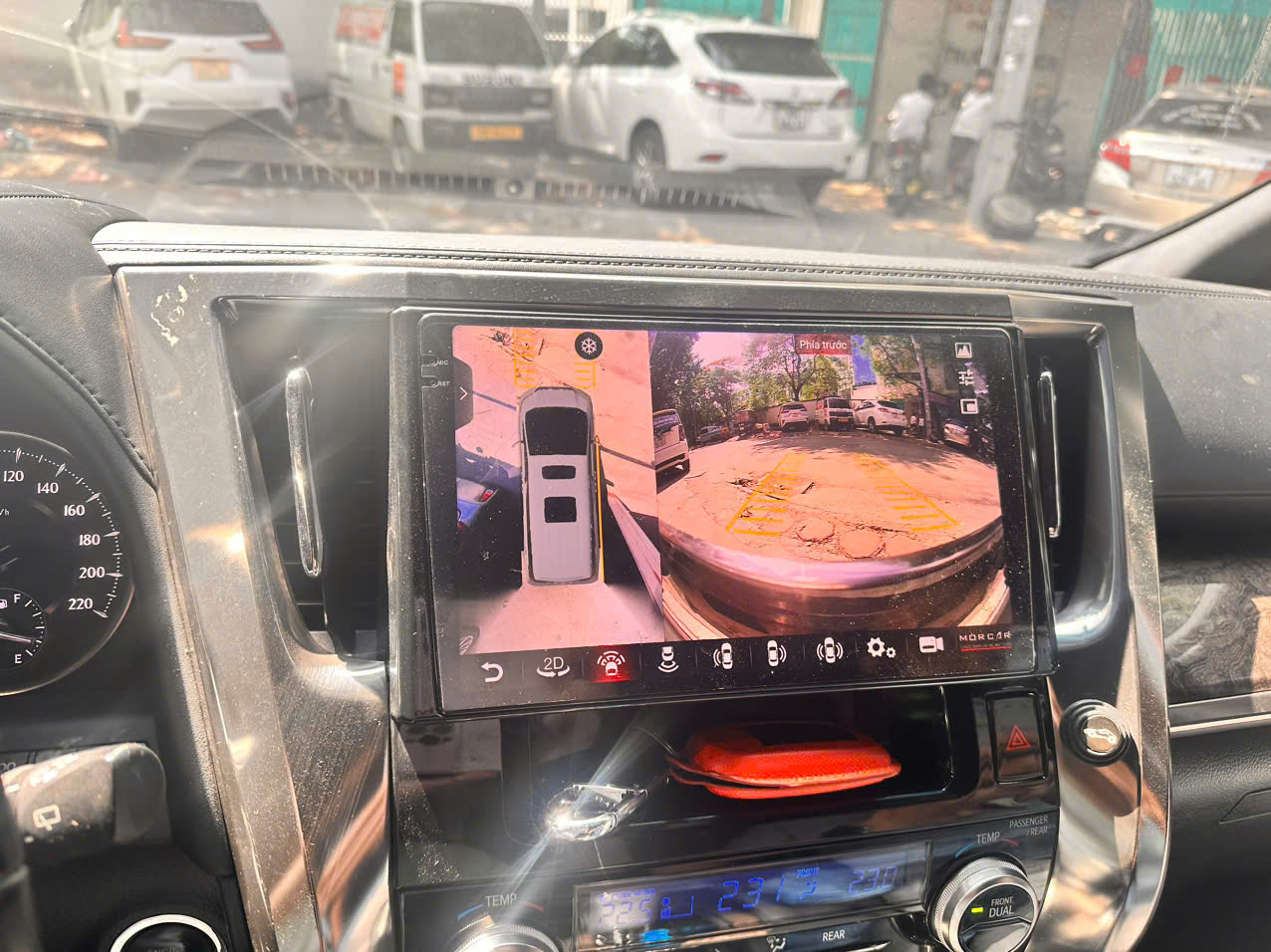 Màn hình Android và camera 360 Toyota Alphard Bộ camera 360 Sony nét nhất cho Alphard