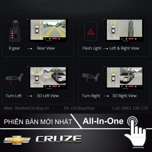 Man hinh Cho Cruze xe LTZ 2012 2015 7