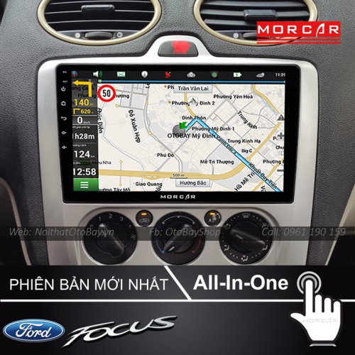 Màn Hình Android Ford Focus 2007-2011 (Điều hòa cơ) 16 Man hinh Cho Focus 2007 2011 DHC 4