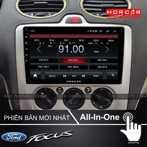 Màn Hình Android Ford Focus 2007-2011 (Điều hòa cơ) 17 Man hinh Cho Focus 2007 2011 DHC 5