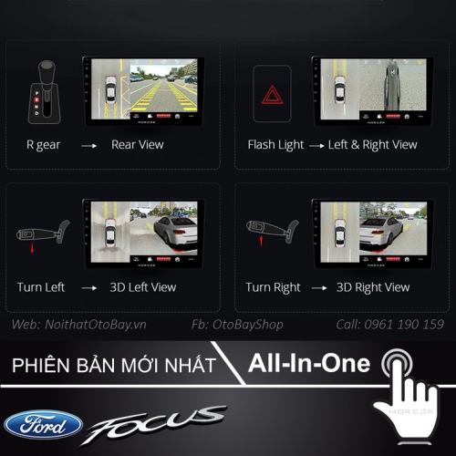 Màn Hình Android Ford Focus 2007-2011 (Điều hòa cơ) 20 Man hinh Cho Focus 2007 2011 DHC 8