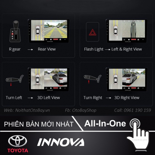 Màn Hình Android Toyota Innova 2016-2020 14 Man hinh Cho Innova 2016 2020 8