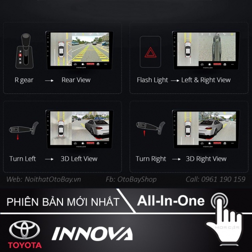 Màn Hình Android Toyota Innova 2007-2015 30 Man hinh Cho Innova xe 2007 2015 9