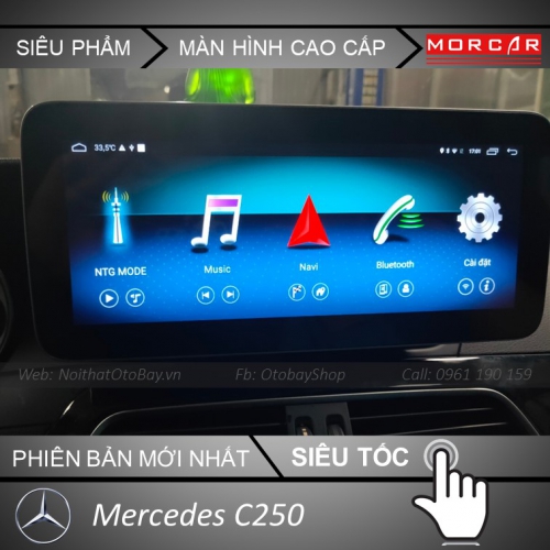 Màn Hình Android Cho Mercedes C250 2011-2014 13 Man hinh Cho Mercedes C250 2011 2014 8