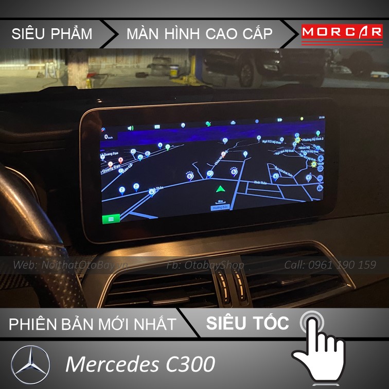 Màn Hình Cho Mercedes C300 2011-2014 - Dẫn đường