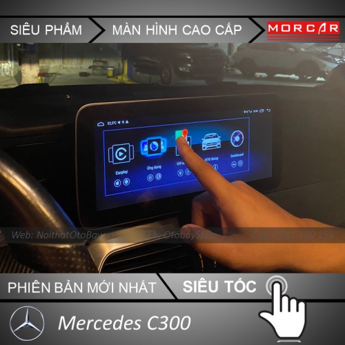 Màn Hình Android Cho Mercedes C300 2011-2014 16 Man hinh Cho Mercedes C300 2011 2014 7