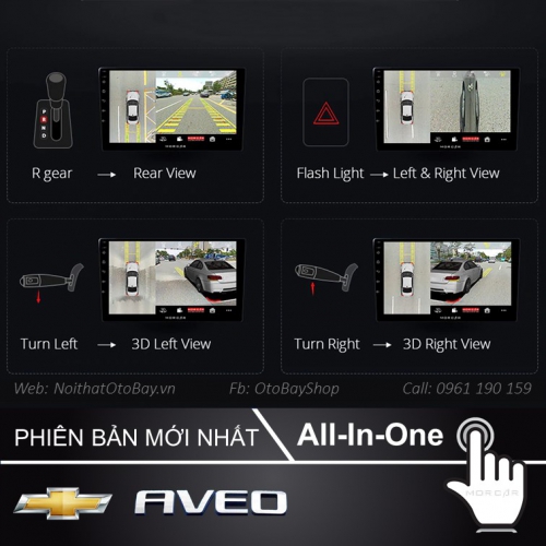Man hinh Cho Xe Aveo Gentra 2013 2019 8