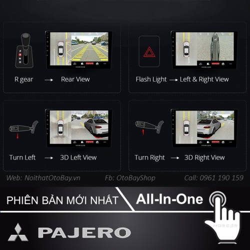 Man hinh Cho Xe Pajero 2006 2014 8