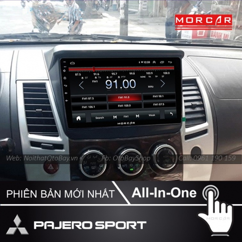 Màn Hình Android Mitsubishi Pajero Sport 2008-2015 18 Man hinh Cho Xe Pajero Sport 2008 2016 5