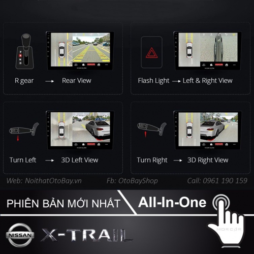 Màn Hình Android Nissan X-Trail 2013-2020 21 Man hinh Cho Xe Xtrail 2013 2020 8