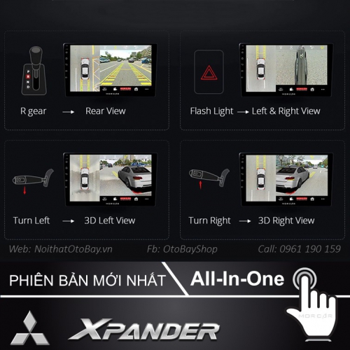 Màn Hình Android Mitsubishi Xpander 2018-2020 21 Man hinh Cho Xpander 2019 2020 8