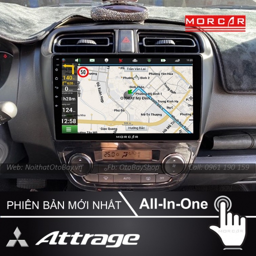 Màn Hình Android Mitsubishi Attrage 2012-2020 17 Man hinh Cho xe Attrage 2012 2020 4